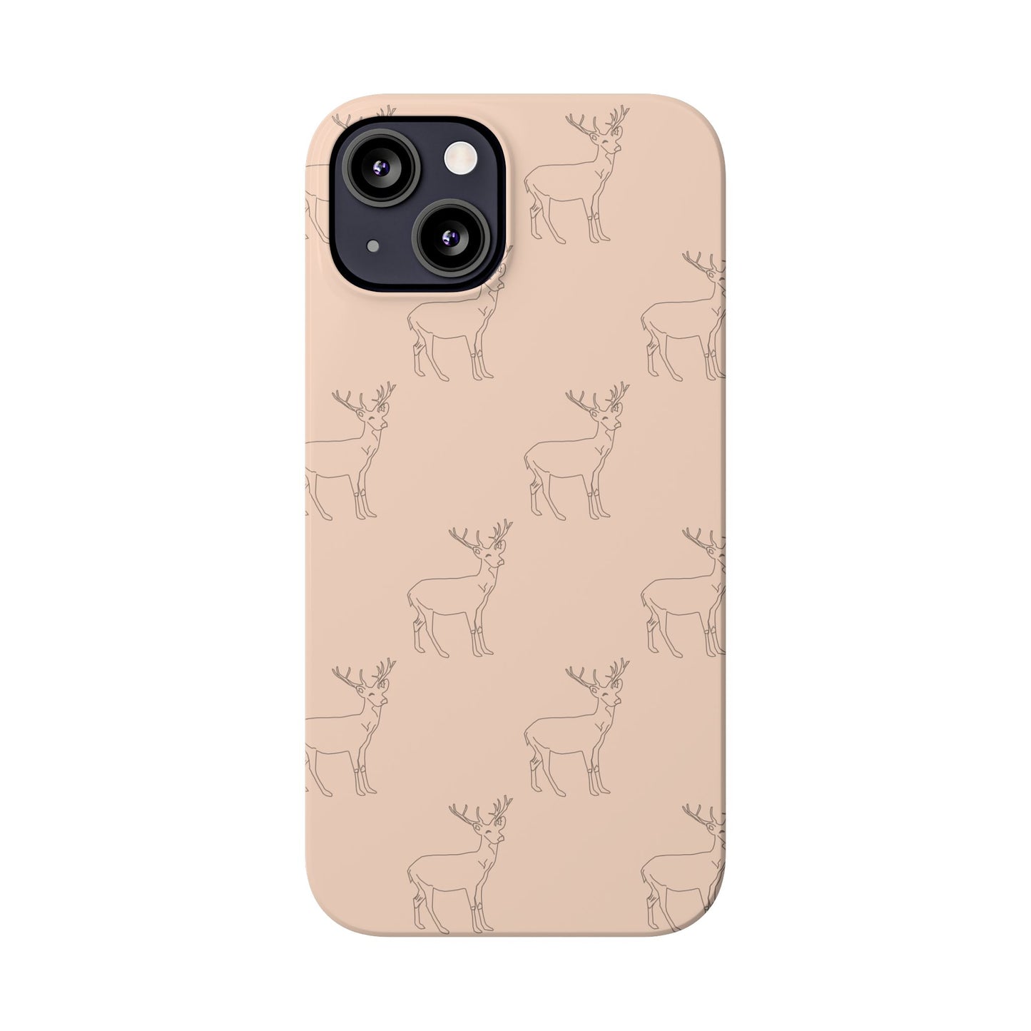 Deer Pattern #03-Slim iPhone Cases