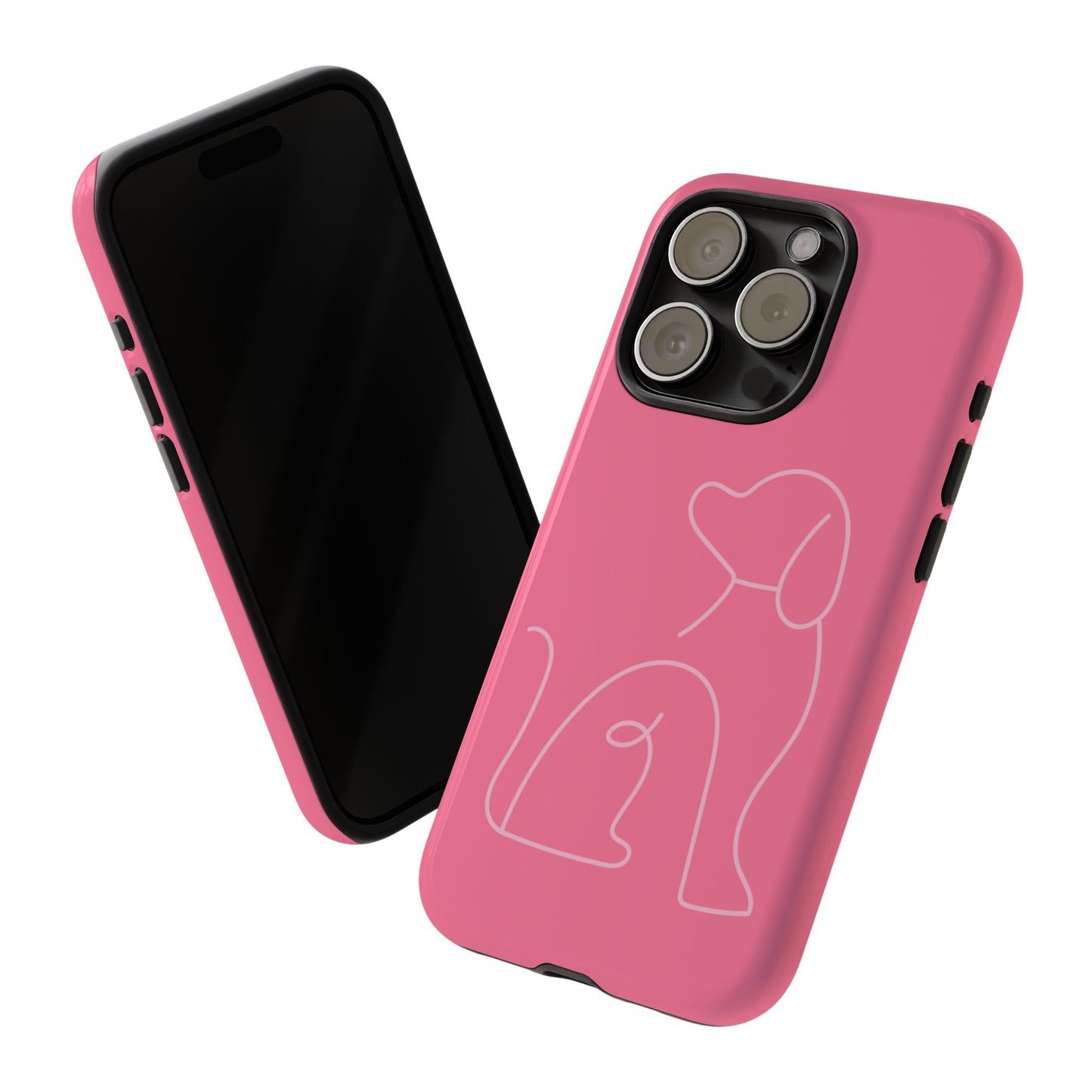 Pink Pup #10-Tough Cases iPhone Samsung Google Pixel