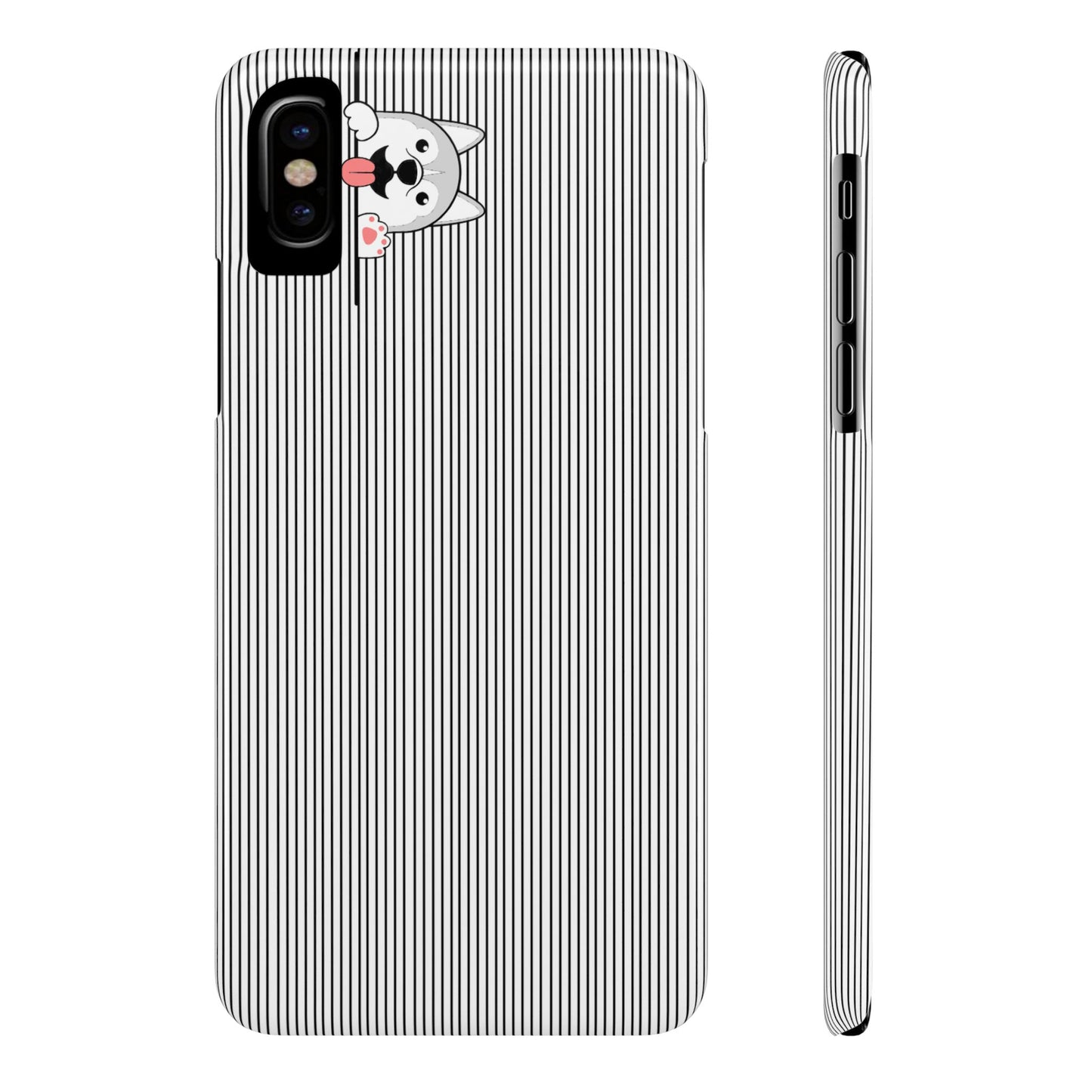 Cute Husky-Slim iPhone Cases