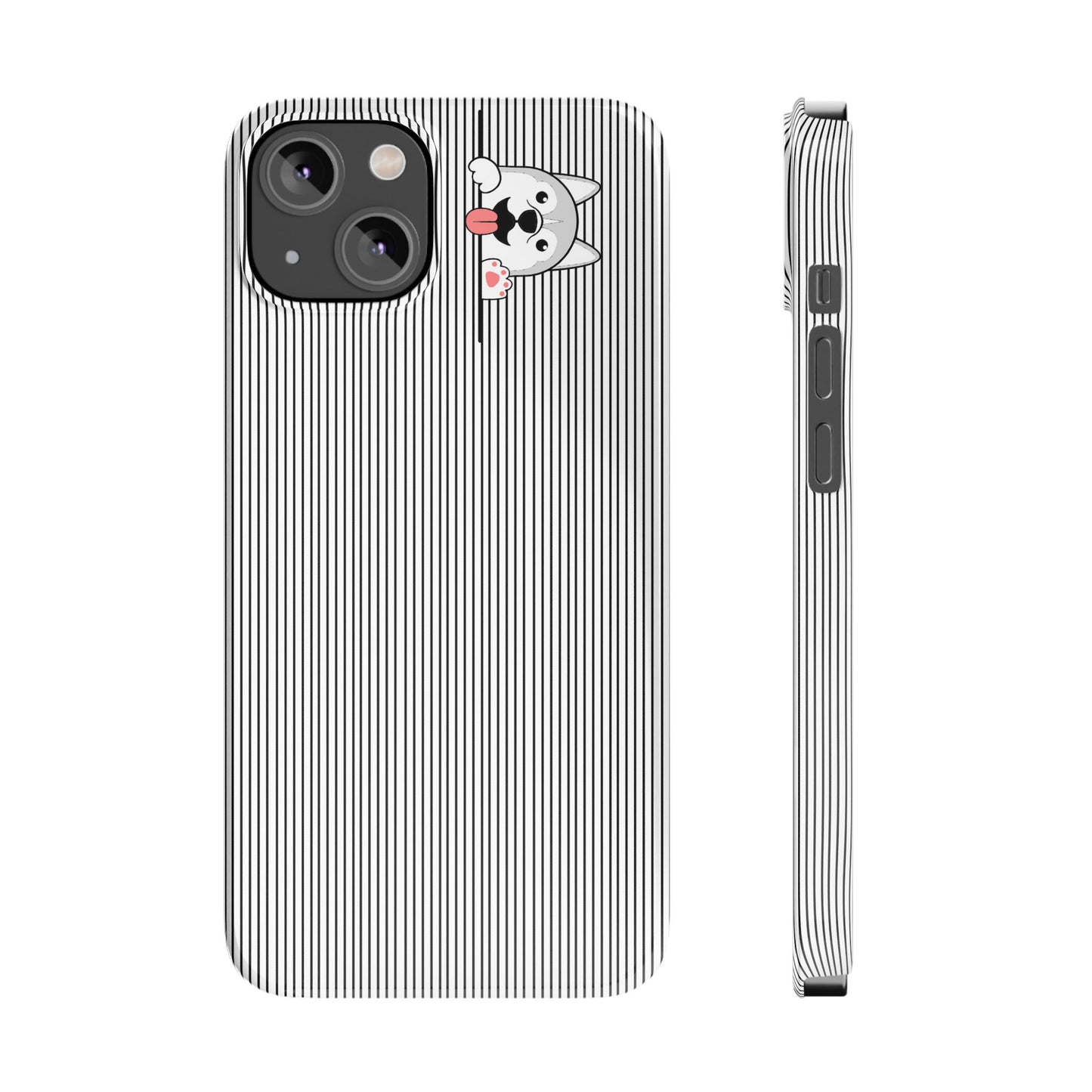 Cute Husky-Slim iPhone Cases