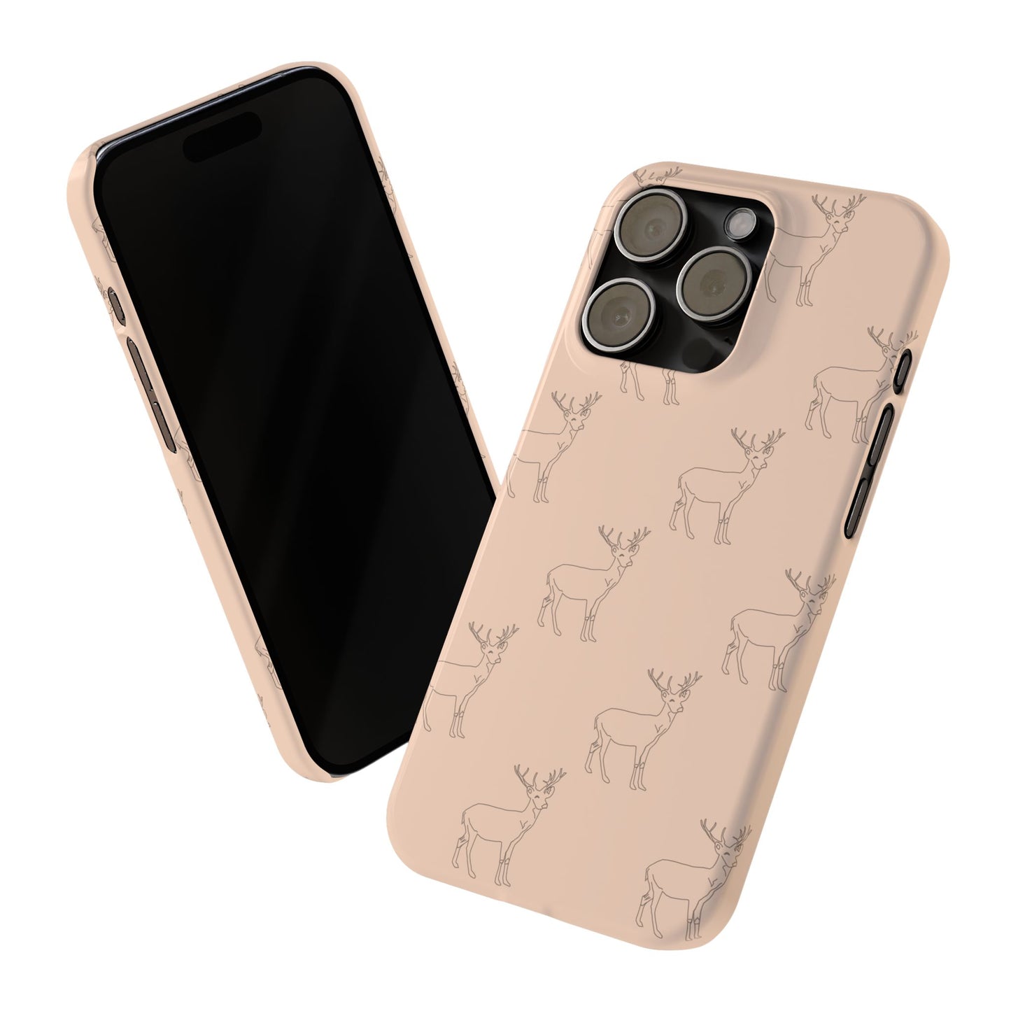 Deer Pattern #03-Slim iPhone Cases