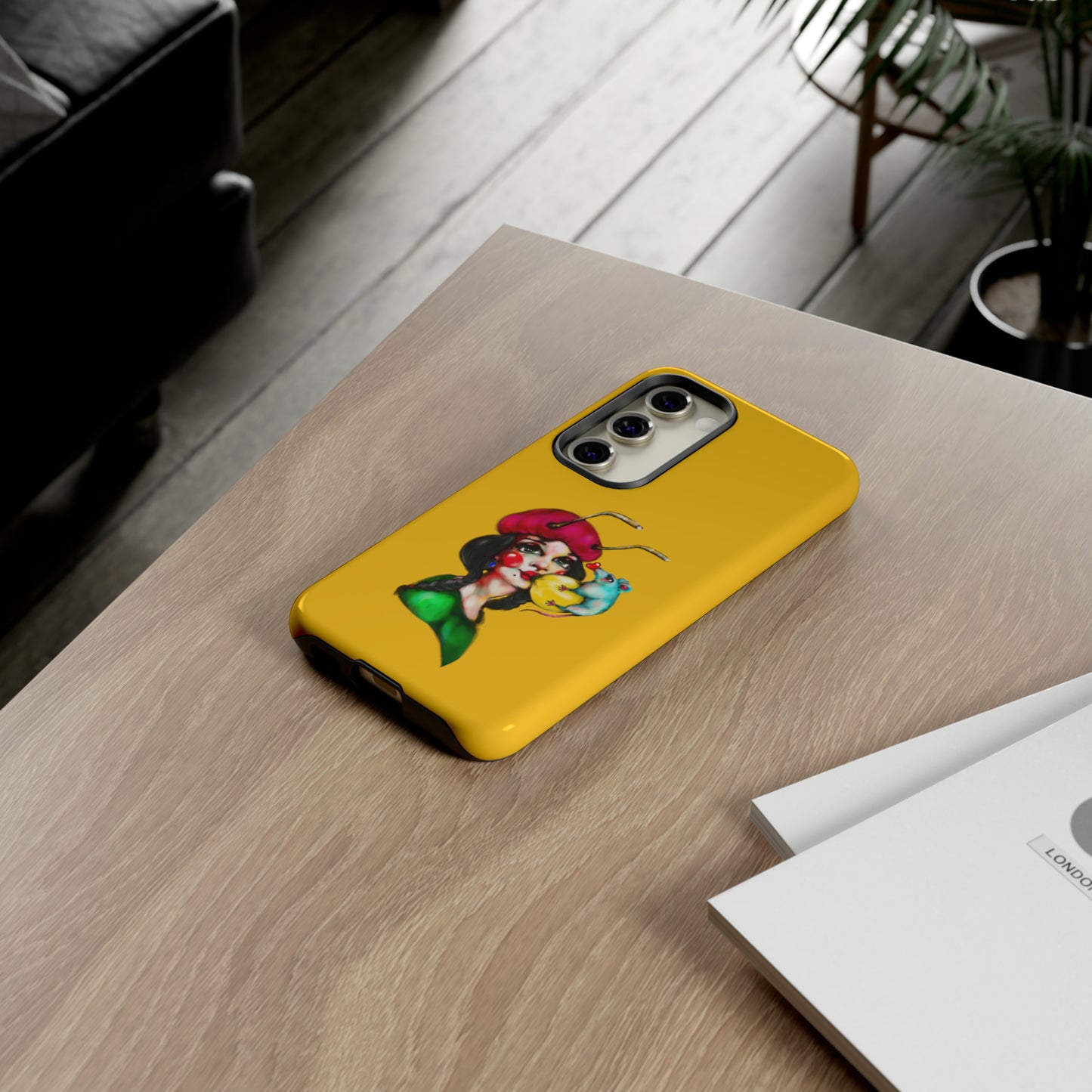 Design #211 Yellow BKG-Tough Cases