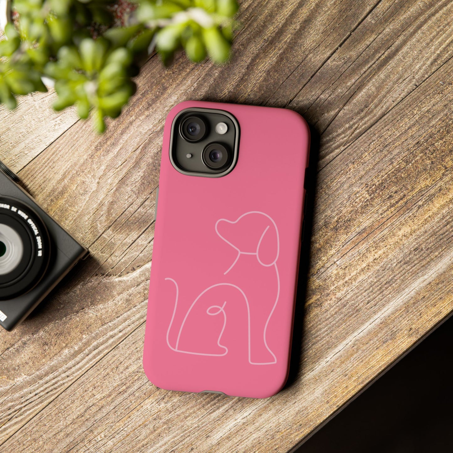 Pink Pup #10-Tough Cases iPhone Samsung Google Pixel