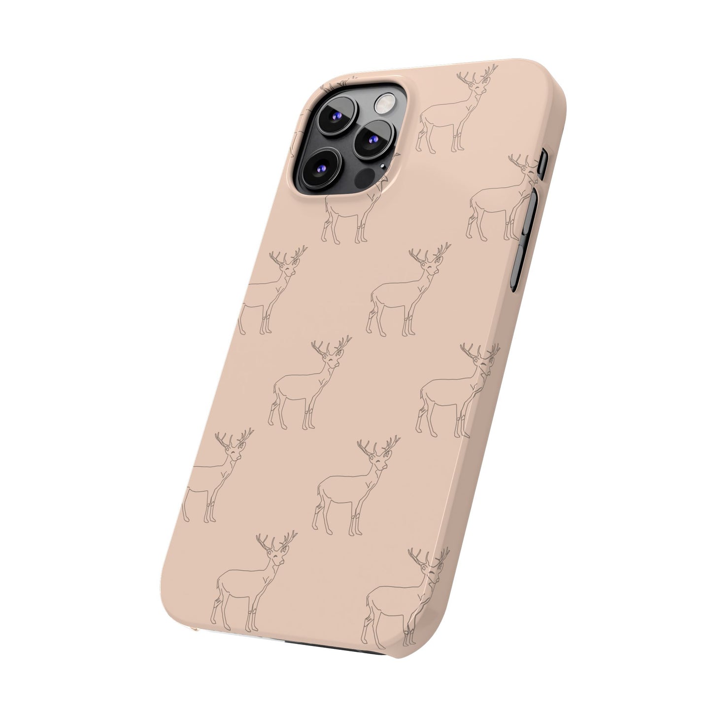 Deer Pattern #03-Slim iPhone Cases