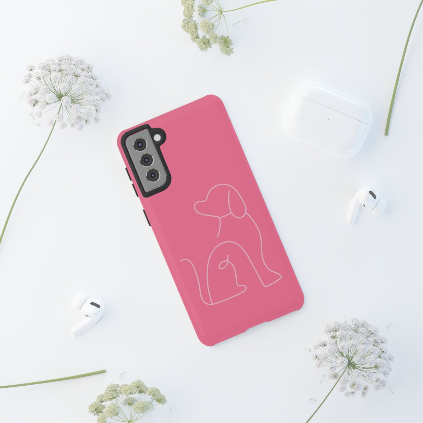 Pink Pup #10-Tough Cases iPhone Samsung Google Pixel