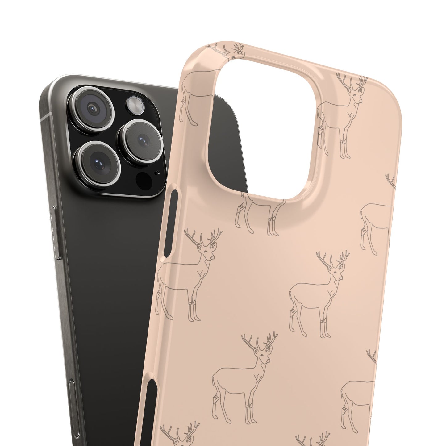 Deer Pattern #03-Slim iPhone Cases