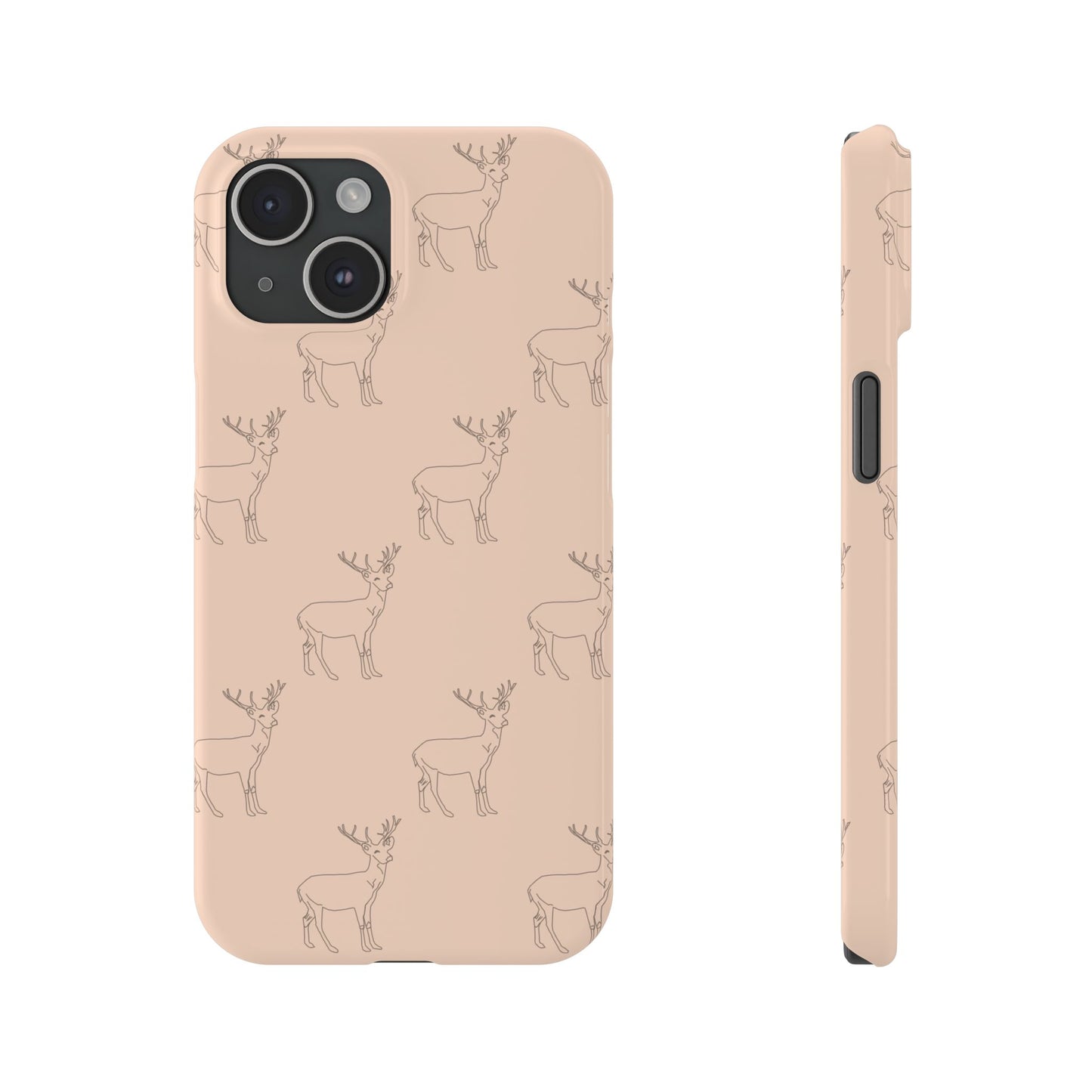 Deer Pattern #03-Slim iPhone Cases