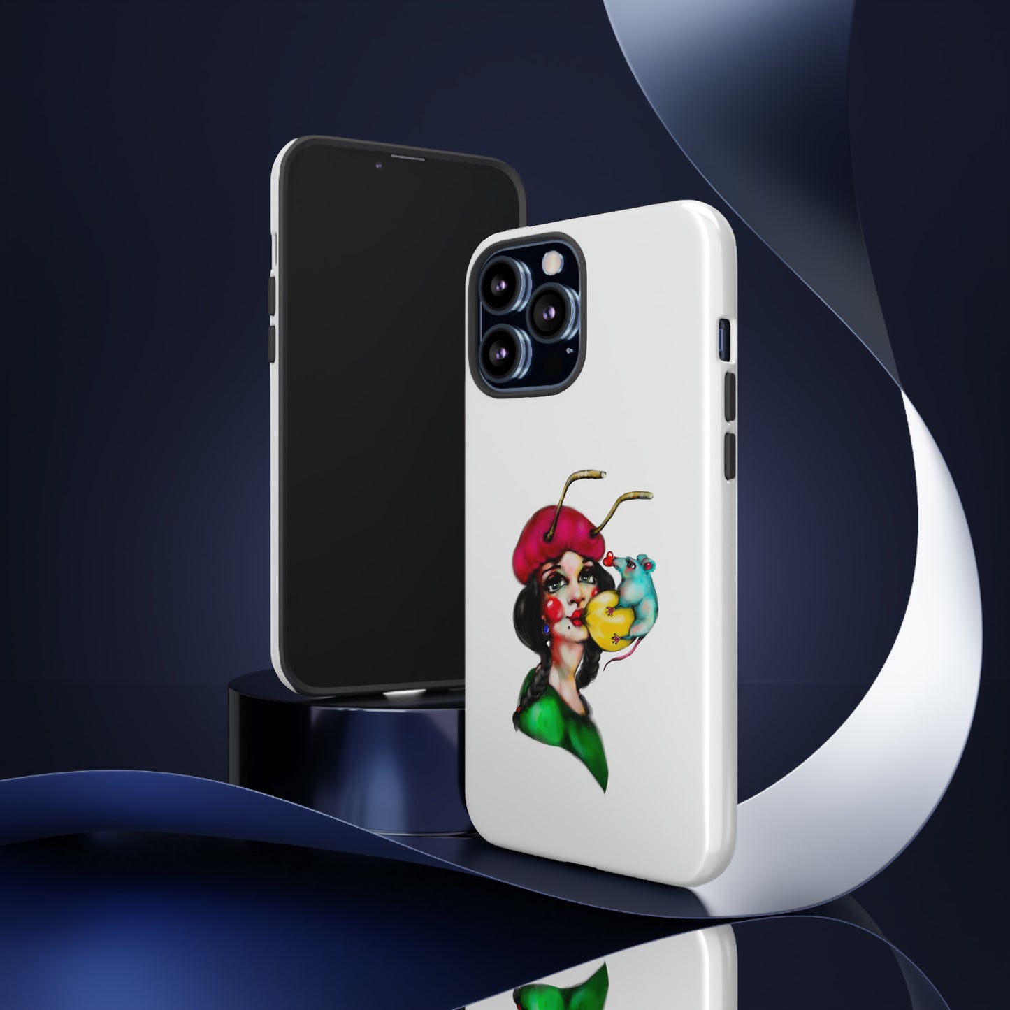 Design #211 White BKG-Tough Cases