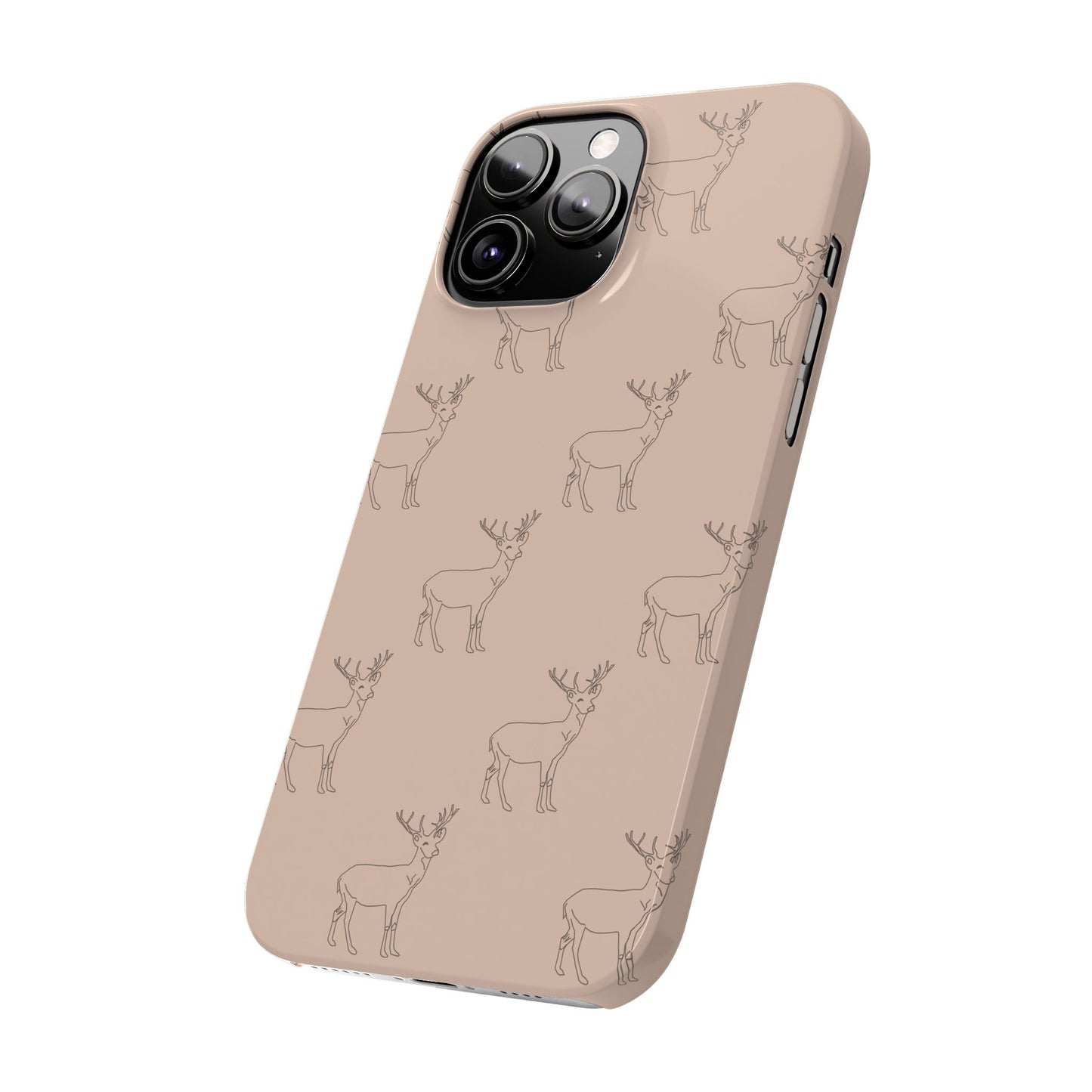 Deer Pattern #03-Slim iPhone Cases