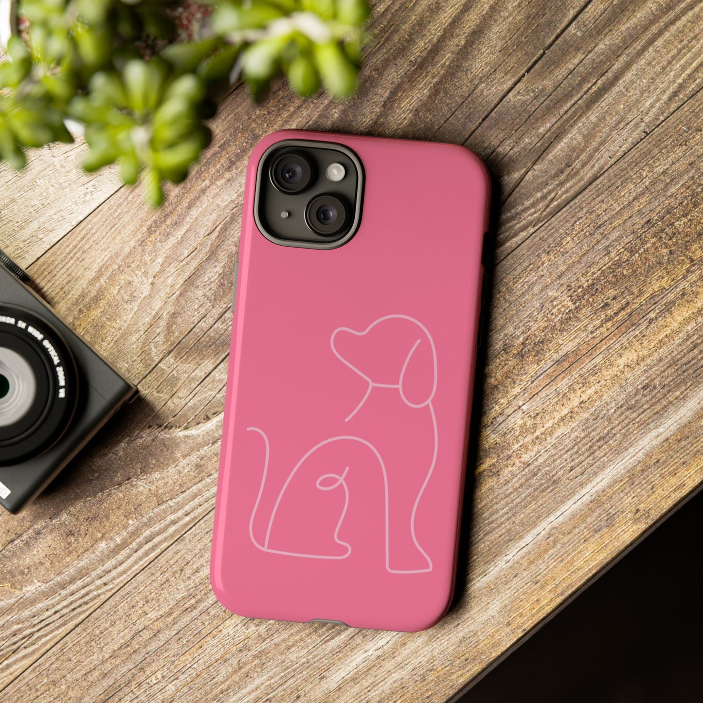 Pink Pup #10-Tough Cases iPhone Samsung Google Pixel