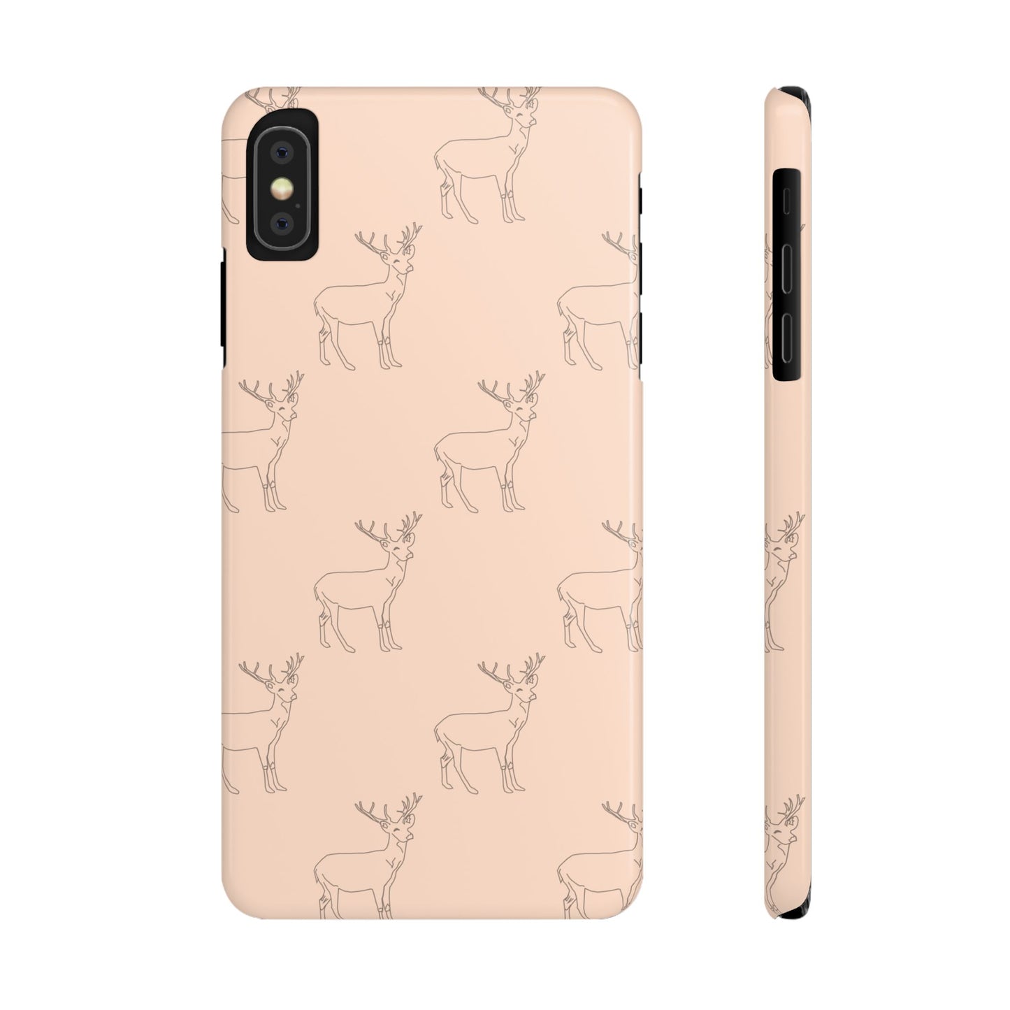 Deer Pattern #03-Slim iPhone Cases