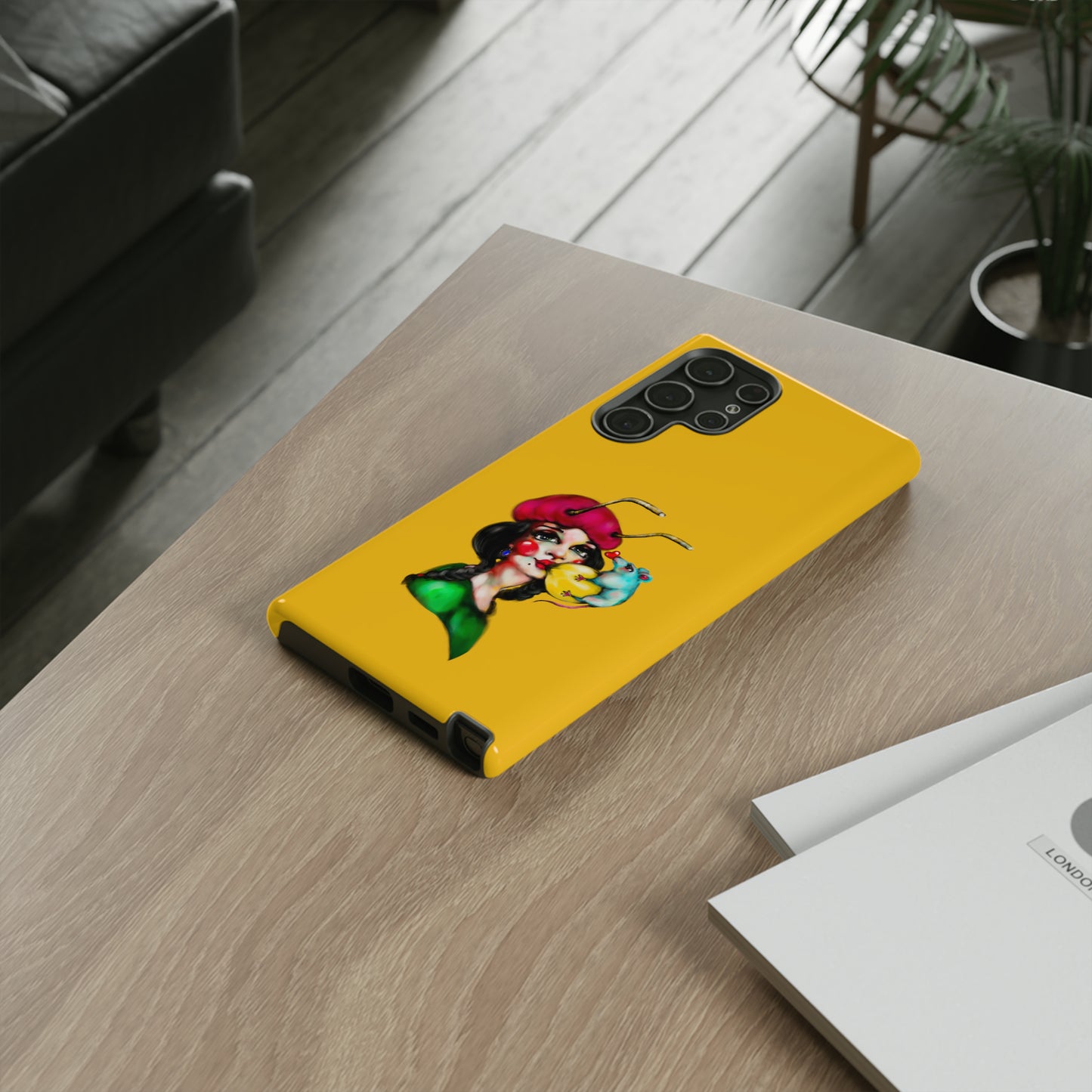 Design #211 Yellow BKG-Tough Cases