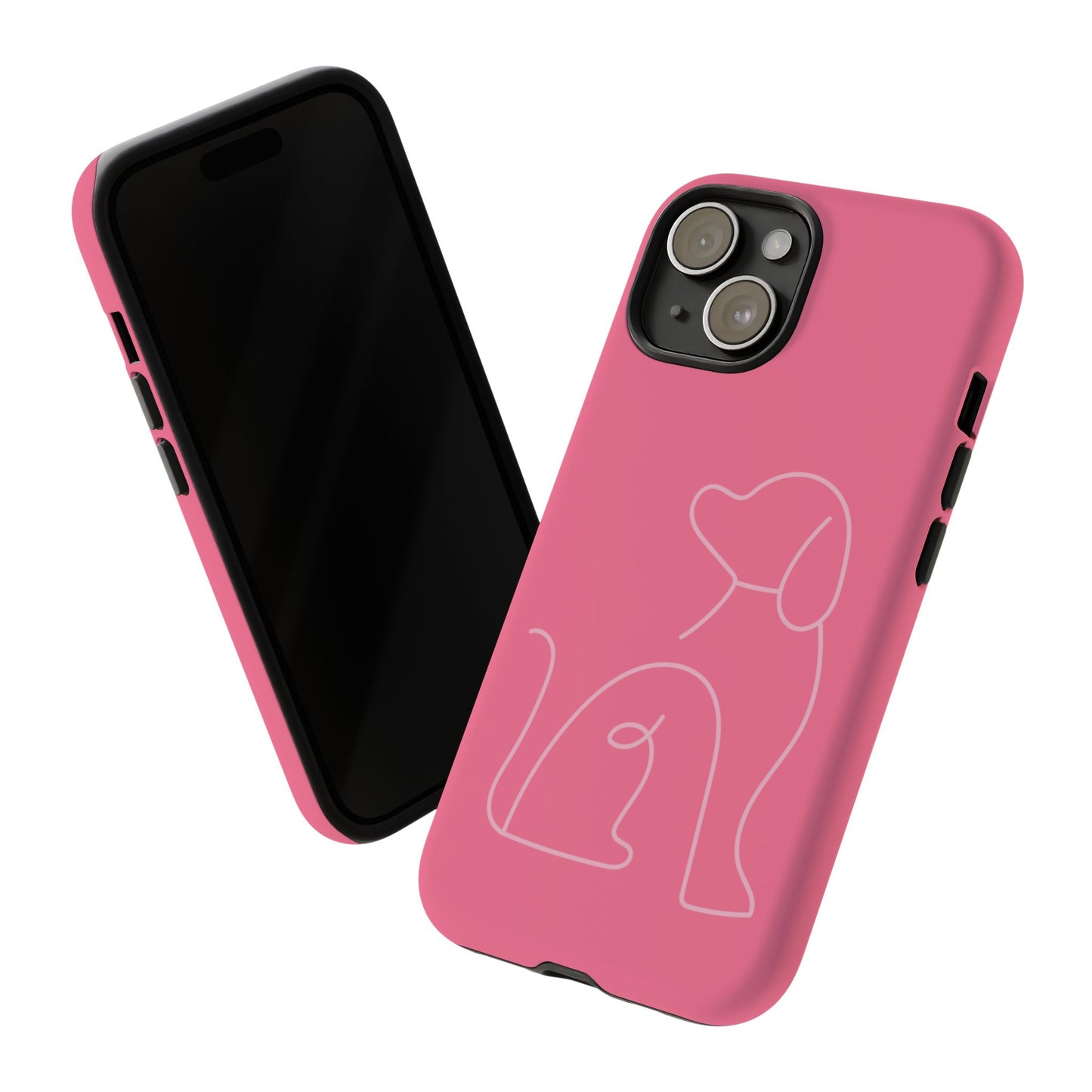 Pink Pup #10-Tough Cases iPhone Samsung Google Pixel