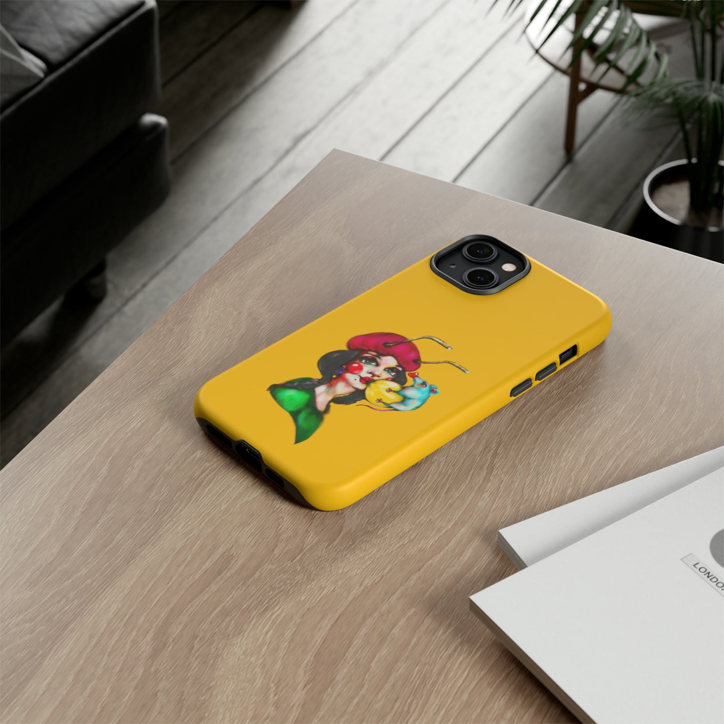 Design #211 Yellow BKG-Tough Cases