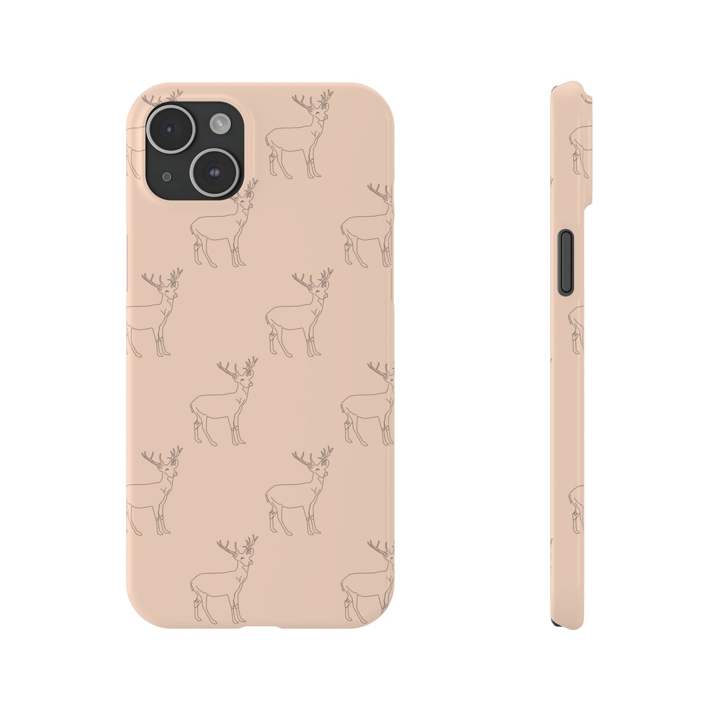 Deer Pattern #03-Slim iPhone Cases