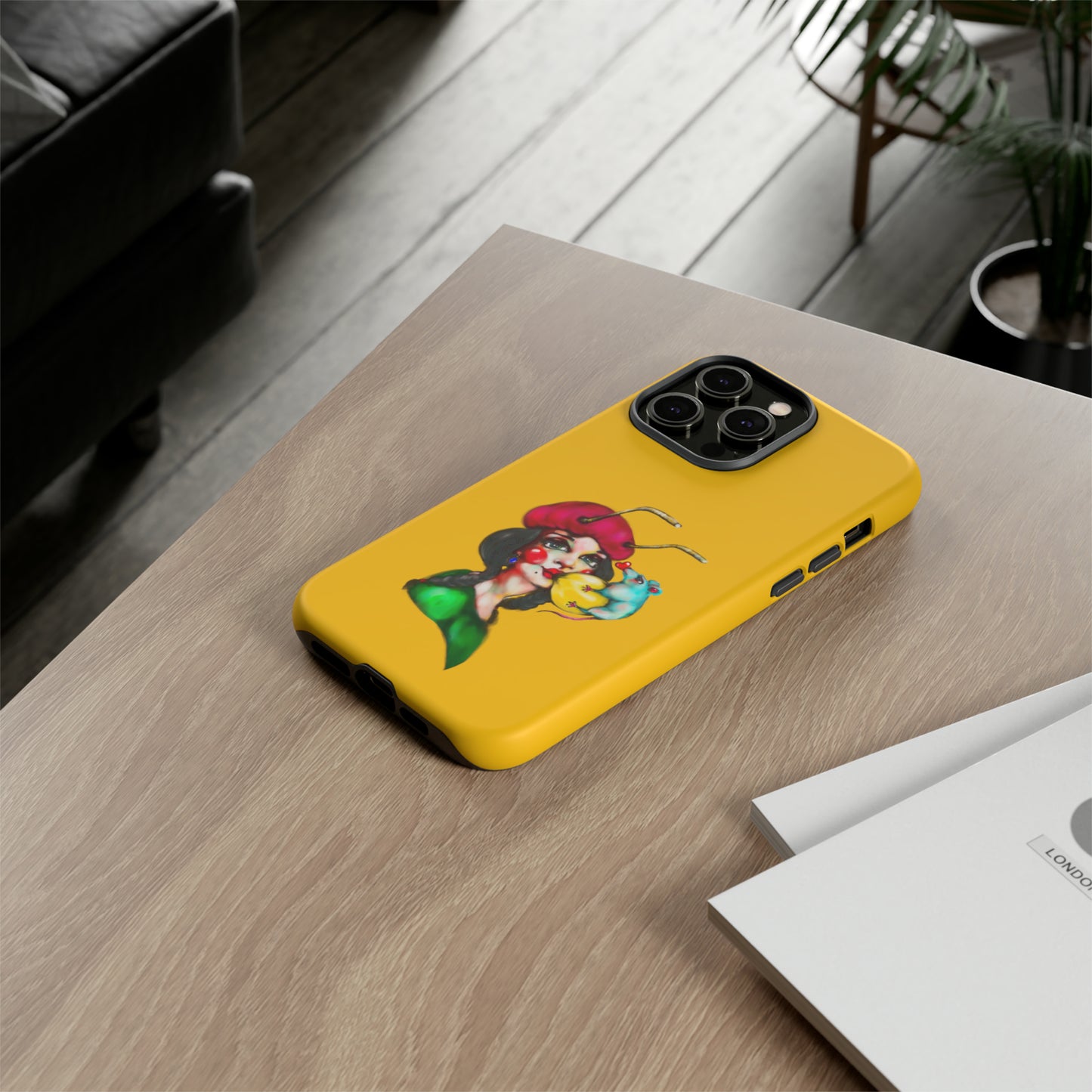 Design #211 Yellow BKG-Tough Cases