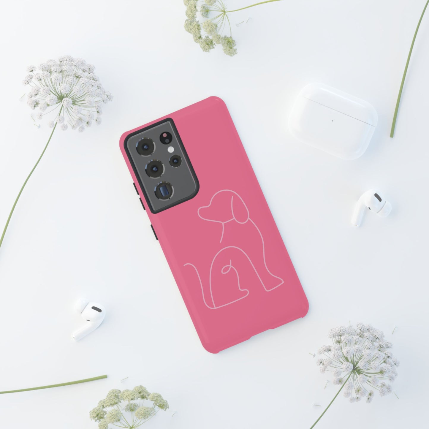 Pink Pup #10-Tough Cases iPhone Samsung Google Pixel