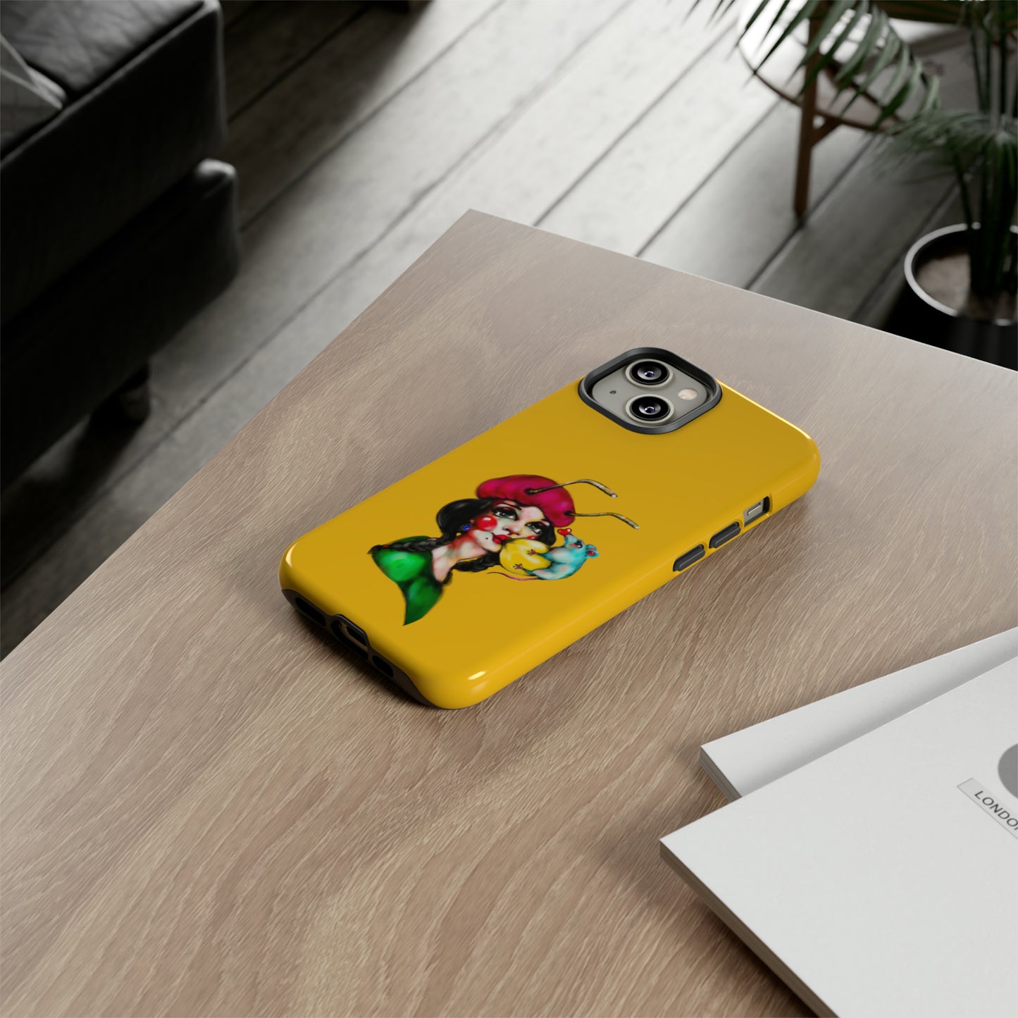 Design #211 Yellow BKG-Tough Cases