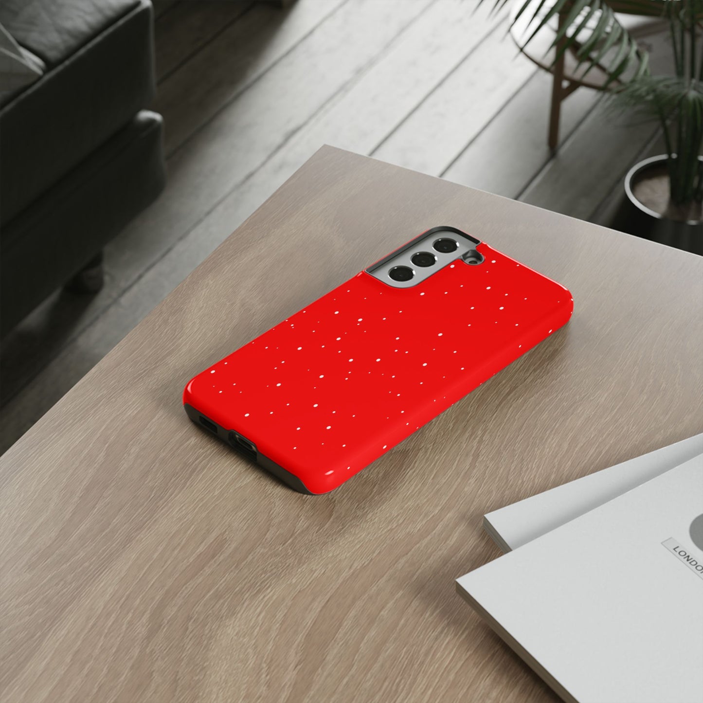 Snowy Red - Tough Cases iPhone Samsung Google Pixel