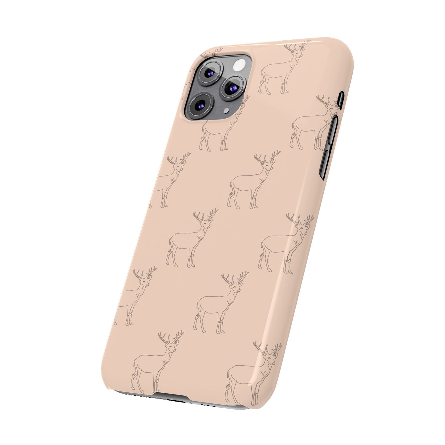 Deer Pattern #03-Slim iPhone Cases