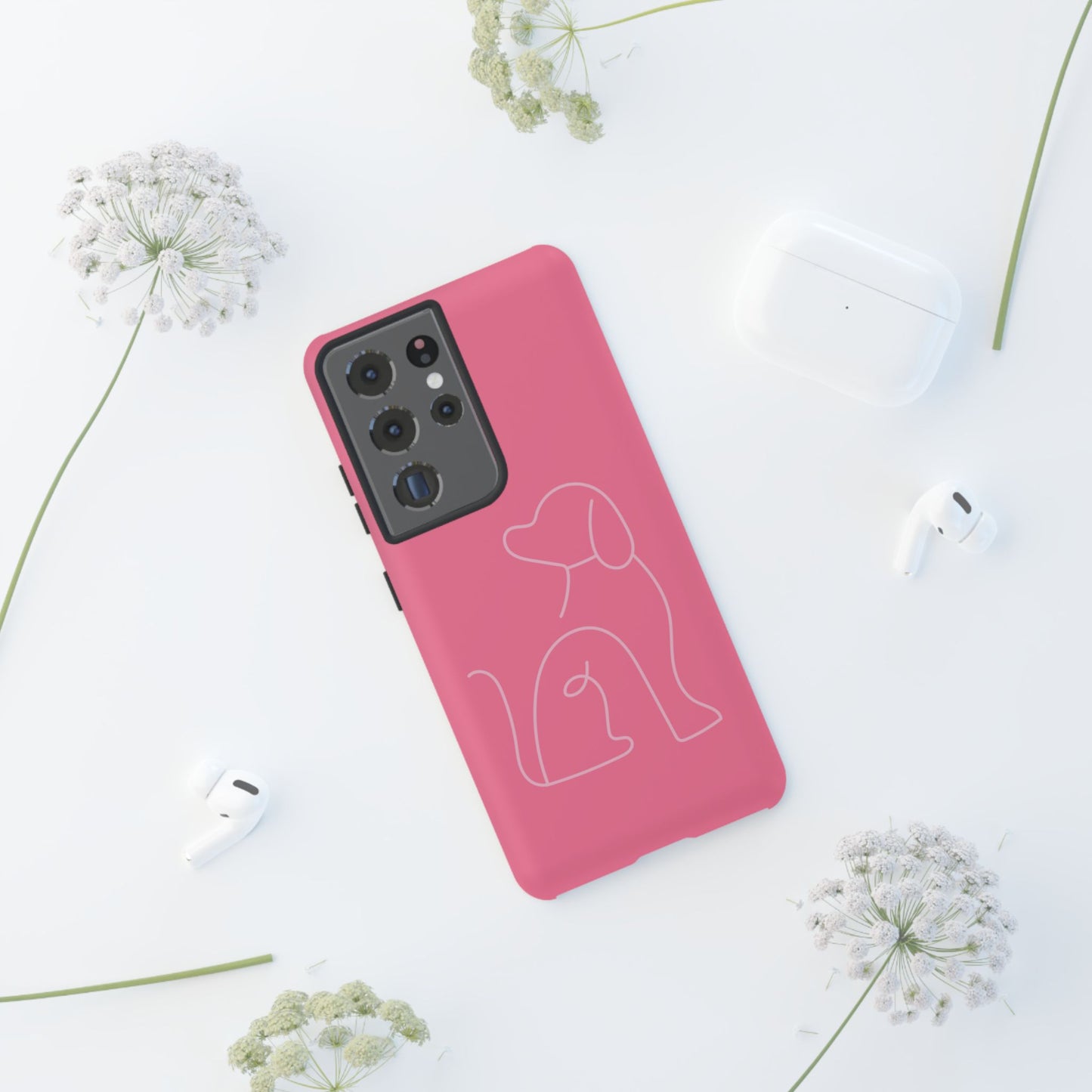 Pink Pup #10-Tough Cases iPhone Samsung Google Pixel