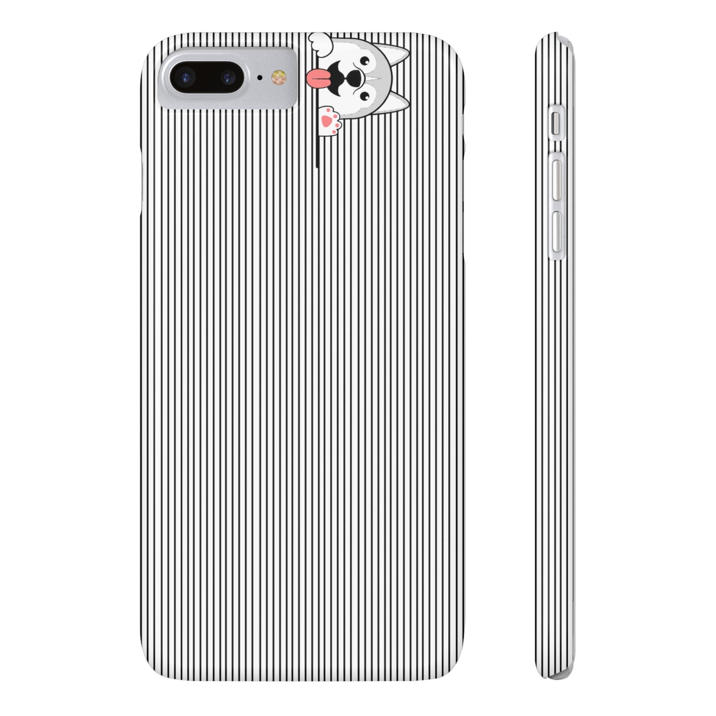 Cute Husky-Slim iPhone Cases