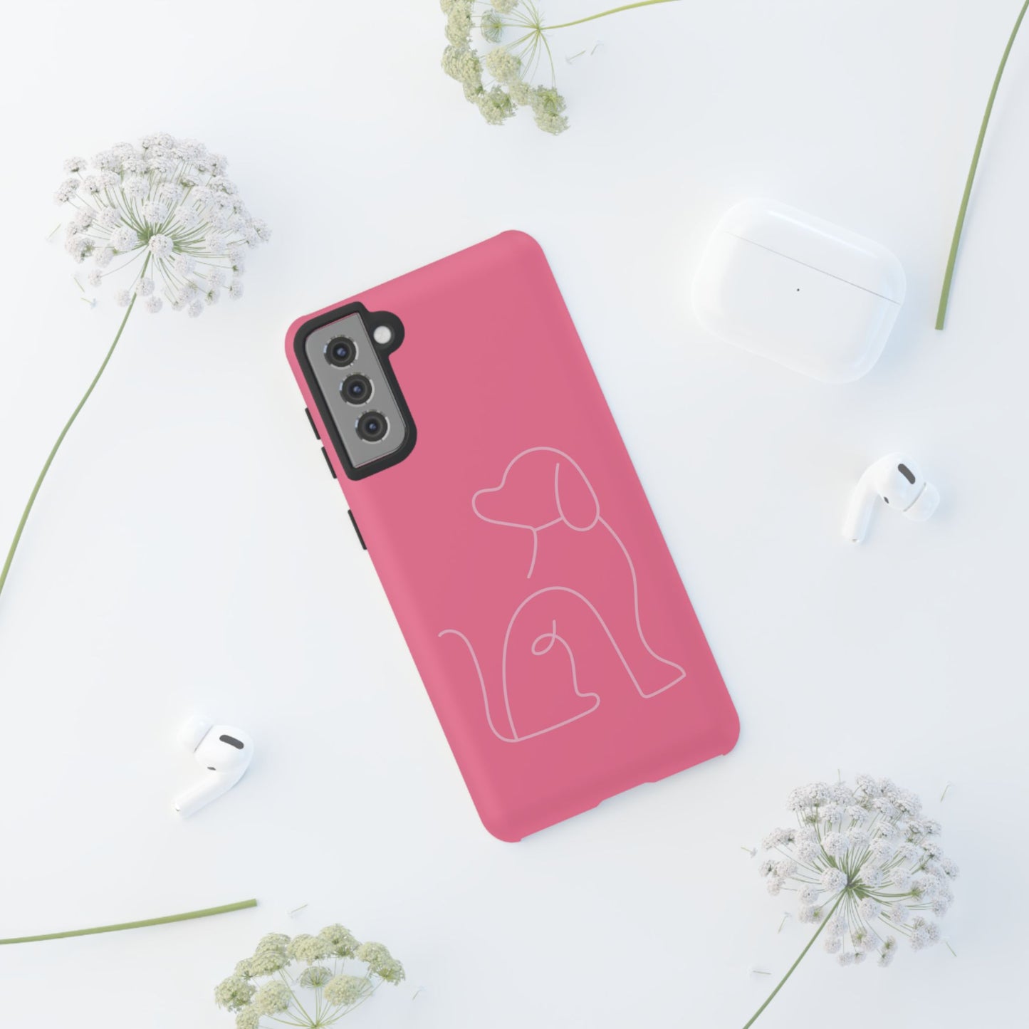 Pink Pup #10-Tough Cases iPhone Samsung Google Pixel