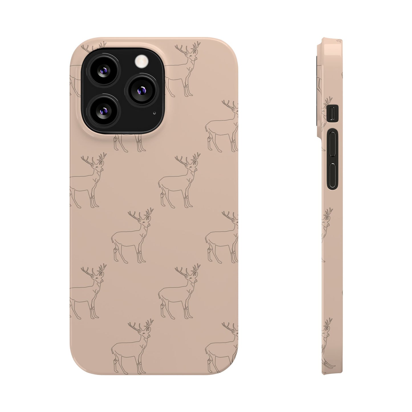 Deer Pattern #03-Slim iPhone Cases