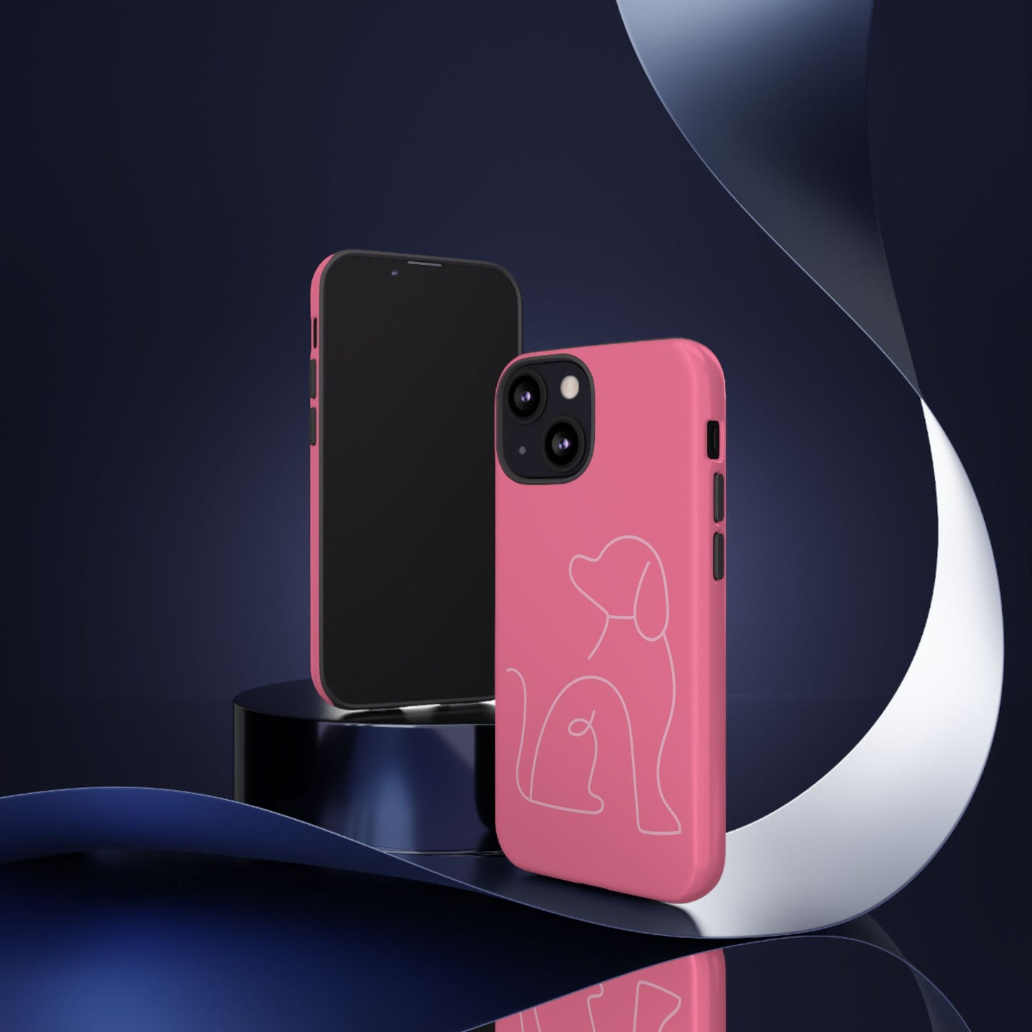 Pink Pup #10-Tough Cases iPhone Samsung Google Pixel