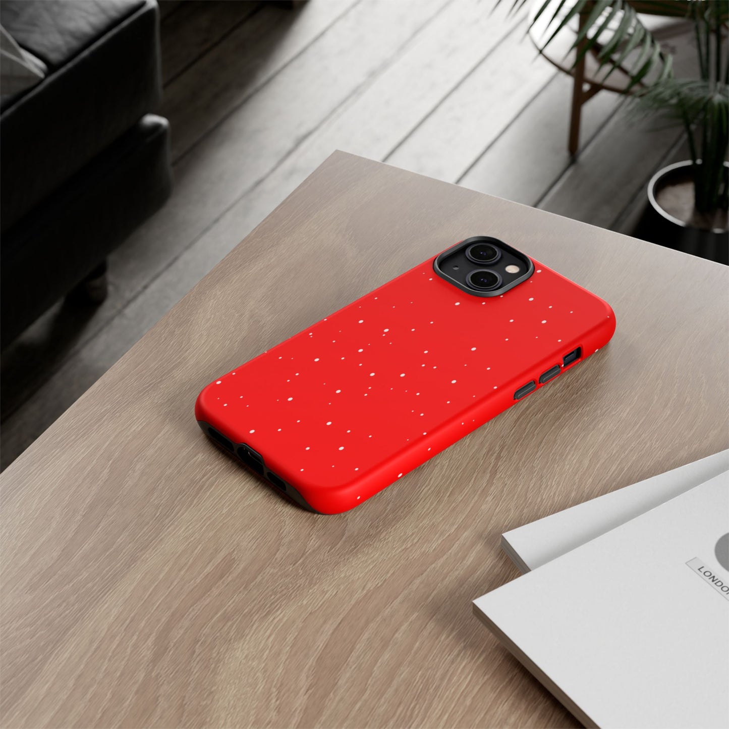 Snowy Red - Tough Cases iPhone Samsung Google Pixel