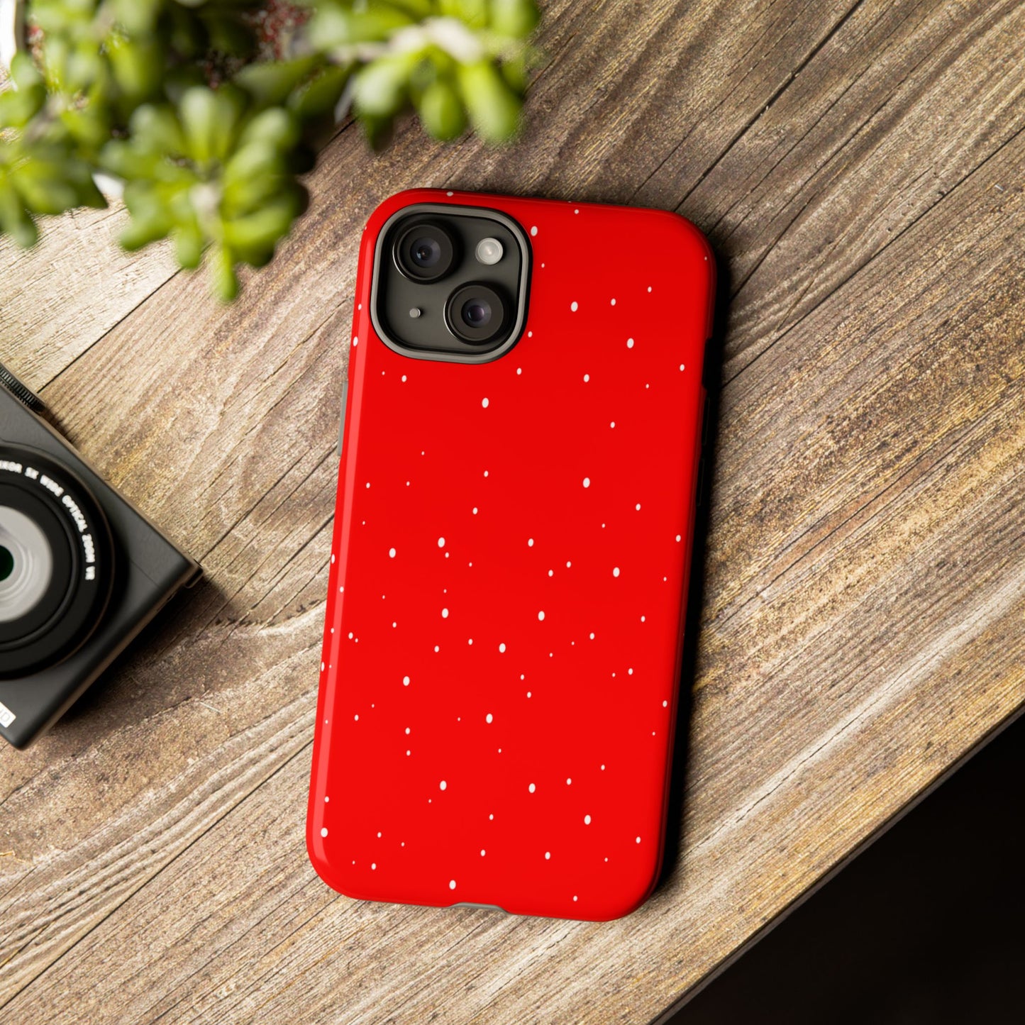 Snowy Red - Tough Cases iPhone Samsung Google Pixel