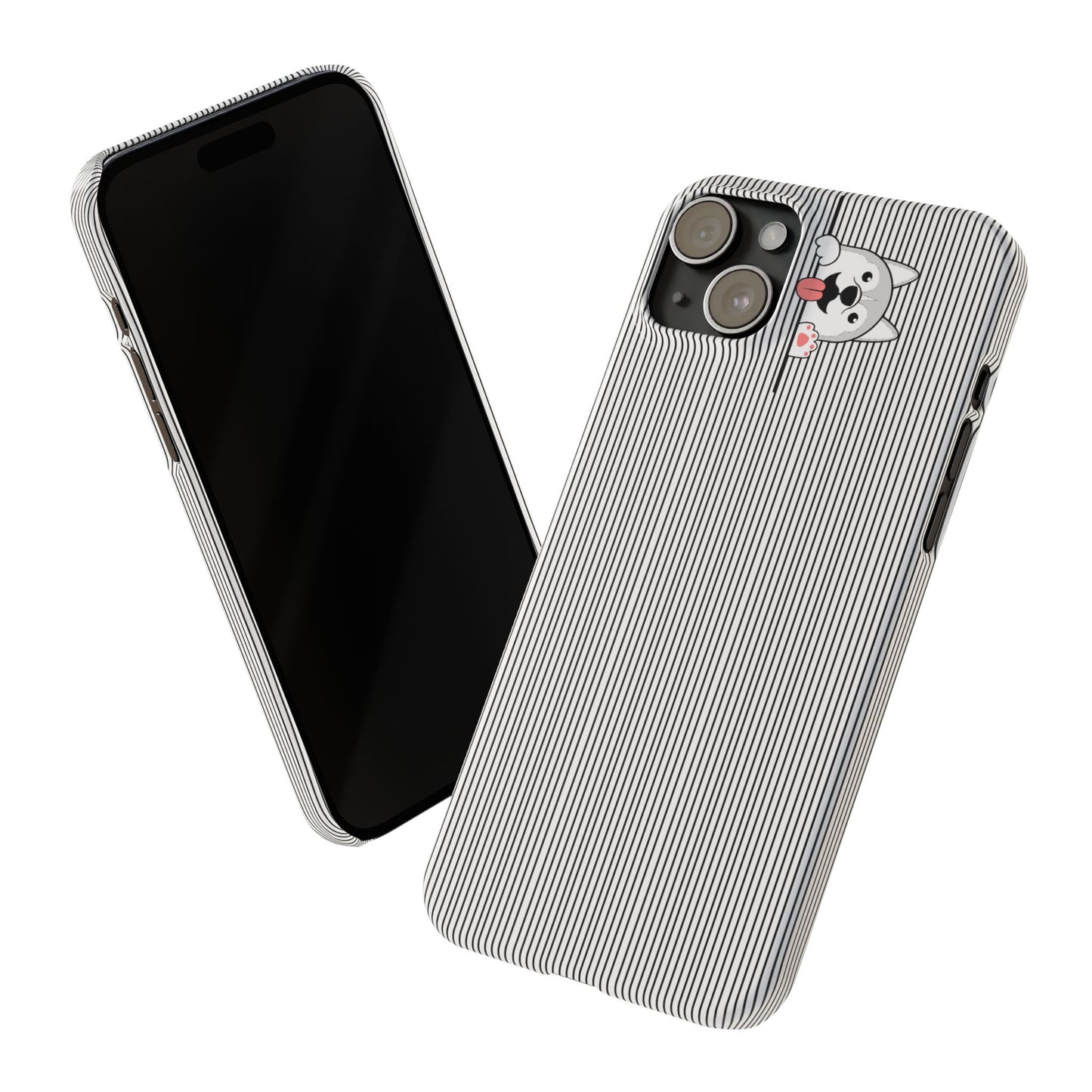 Cute Husky-Slim iPhone Cases