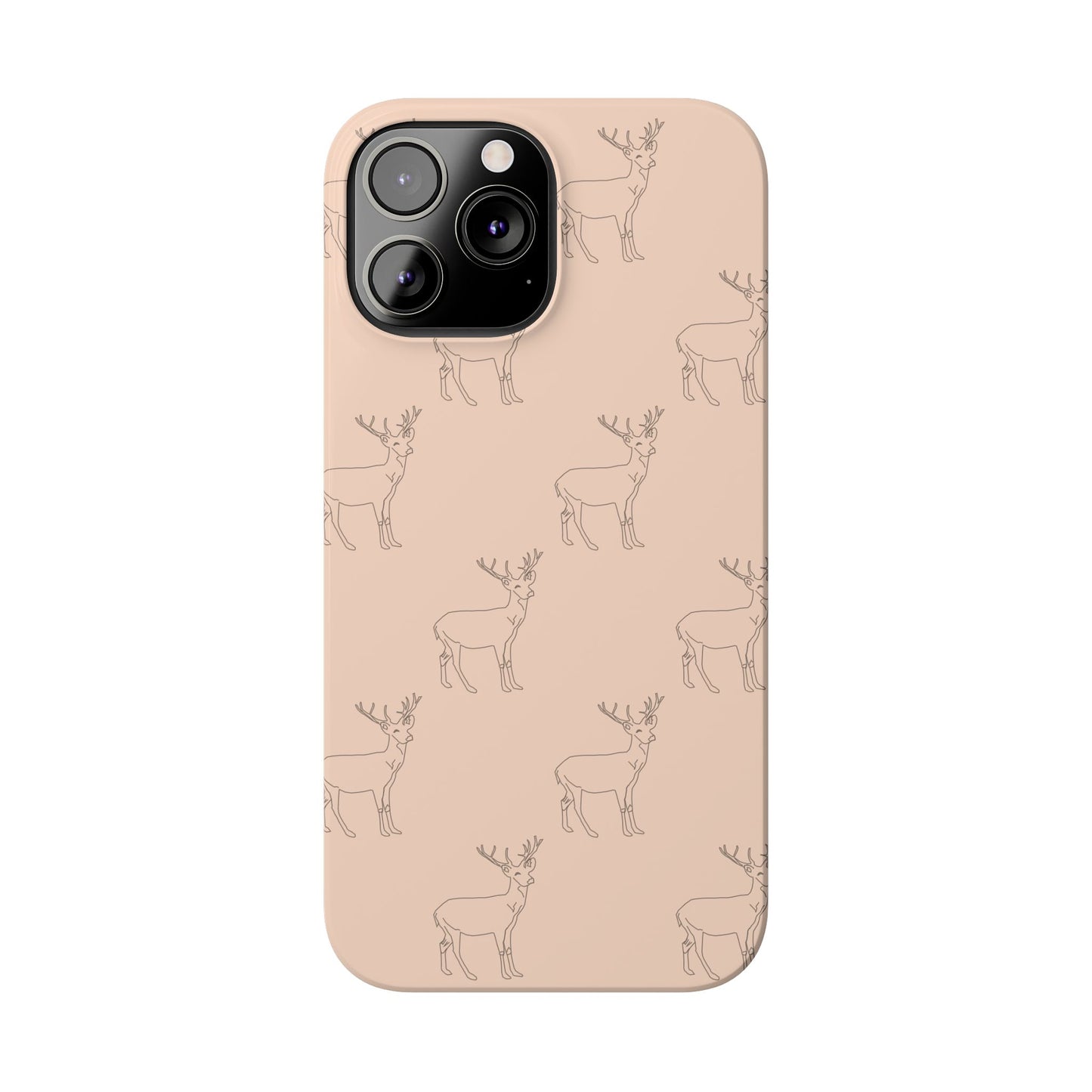 Deer Pattern #03-Slim iPhone Cases