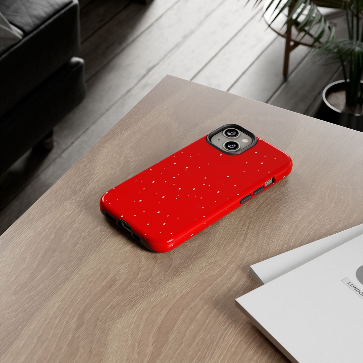 Snowy Red - Tough Cases iPhone Samsung Google Pixel