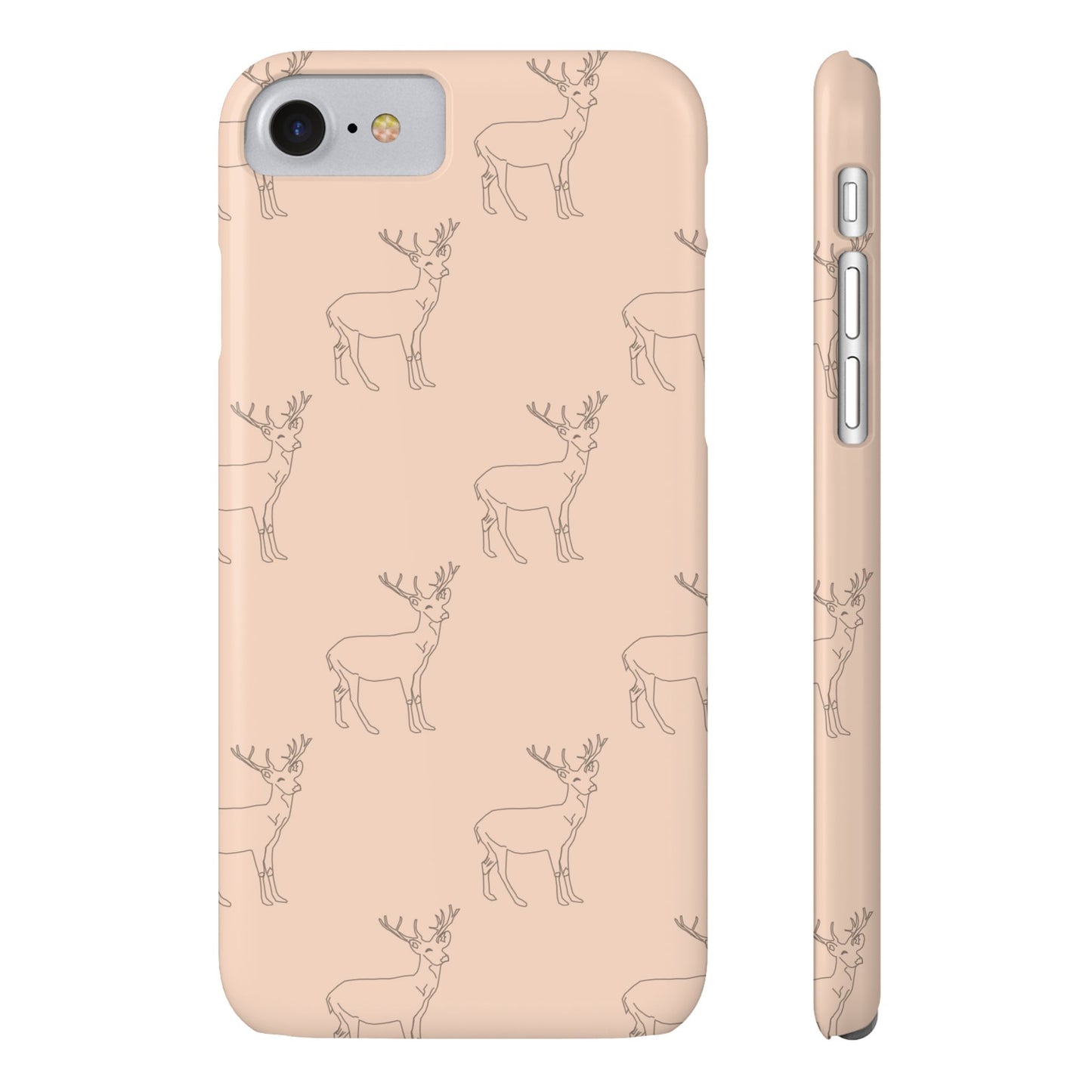 Deer Pattern #03-Slim iPhone Cases