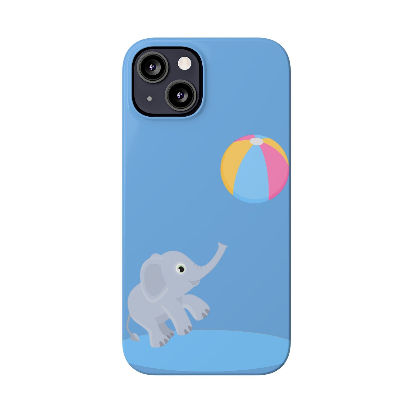 Playful Elephant-Slim iPhone Cases