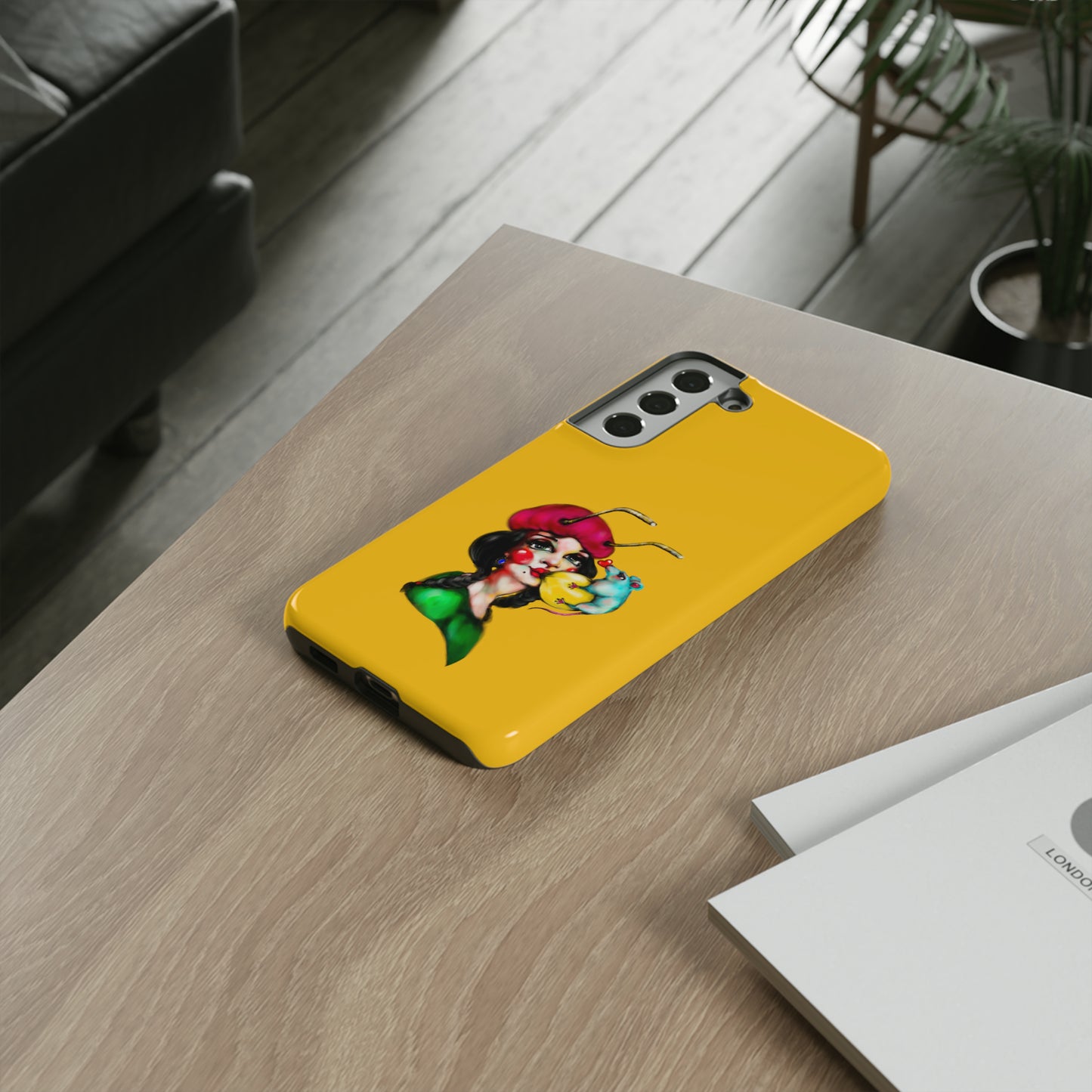 Design #211 Yellow BKG-Tough Cases