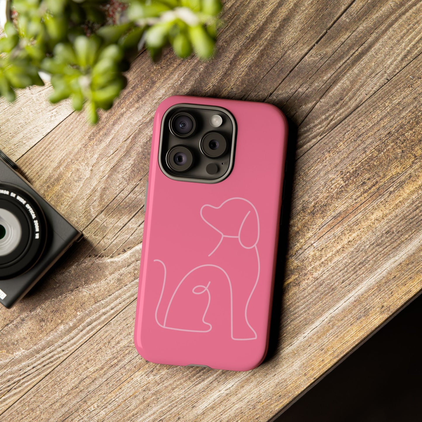 Pink Pup #10-Tough Cases iPhone Samsung Google Pixel