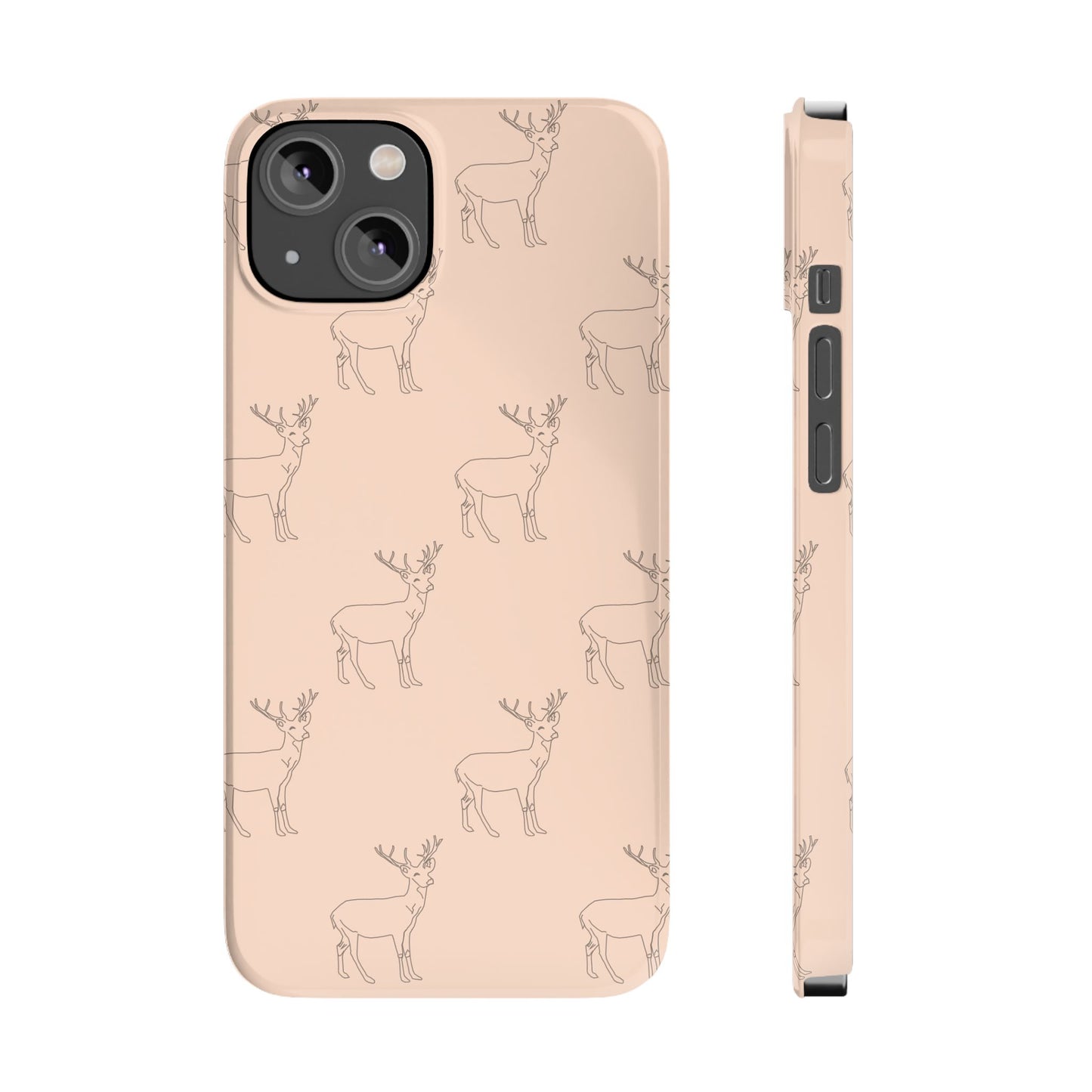 Deer Pattern #03-Slim iPhone Cases